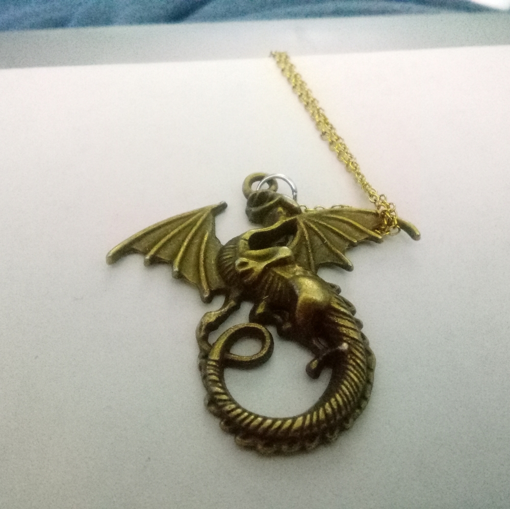 Gold plated Dragon Necklace